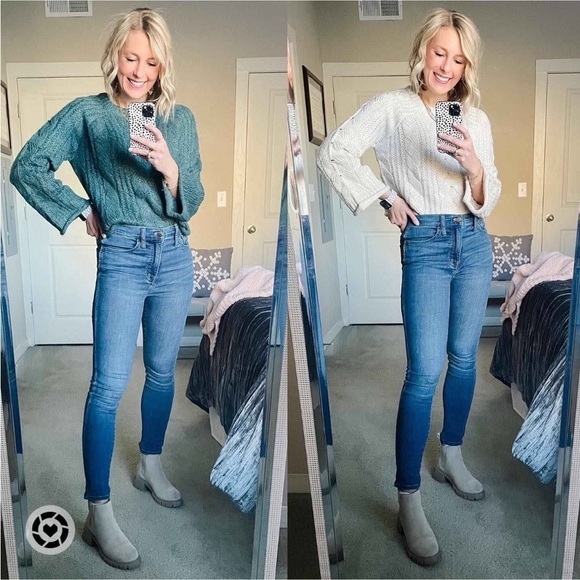 Universal thread cream cream neck sweater nwt - Picture 4 of 6